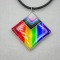 Wisiorek tęczowy pride z żywicy pend 004