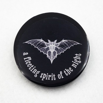 Przypinka gotycka z żywicy nietoperzem pin_print Goth 009