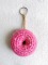 Breloczek donut ciemno różowy